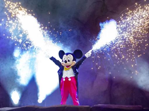 Mickey Mouse in Fantasmic at Disney's Hollywood Studios