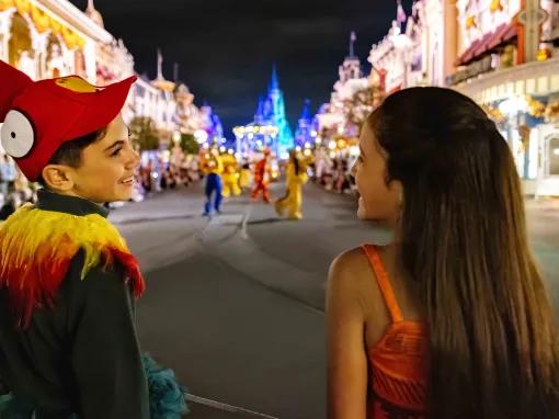 Guests at Mickey's Not So Scary Halloween Party