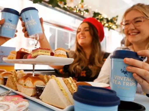 Dublin Vintage Bus Afternoon Tea Tour for Two
