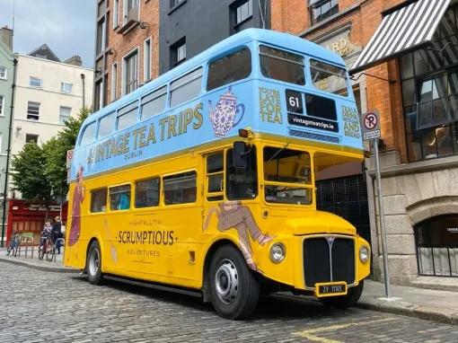 Dublin Vintage Bus Afternoon Tea Tour for Two
