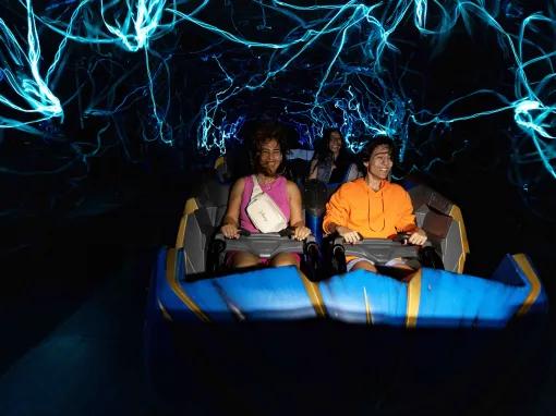 Guests on Guardians of the Galaxy: Cosmic Rewind, EPCOT