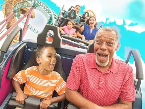 Guests on Cobra's Curse at Busch Gardens Tampa Bay