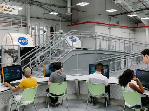 Guests experiencing ATX Drive on Mars Simulator at Kennedy Space Center Visitor Complex