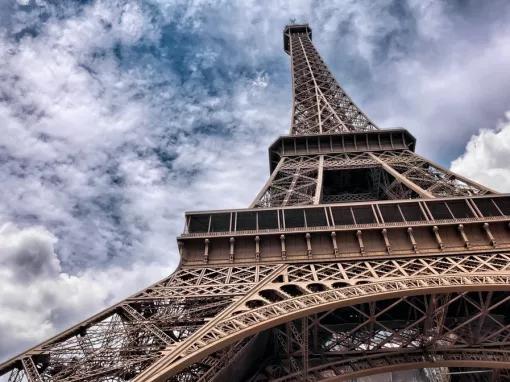 up-view-of-eiffel-tower