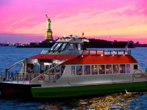 New York Statue of Liberty at Sunset Cruise