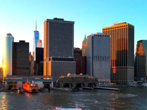 New York Statue of Liberty at Sunset Cruise