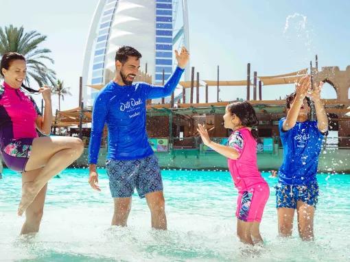 Family at Wild Wadi Waterpark in Dubai