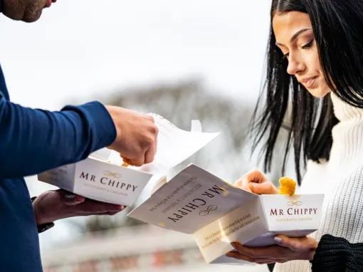 eating-boxed-meal-outside