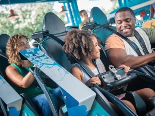 Guests on Icebreaker at SeaWorld Orlando