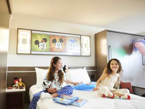 Guests in standard room, Disney's All-Star Movies Resort