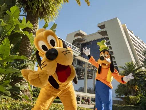 Pluto and Goofy, Disney’s Contemporary Resort