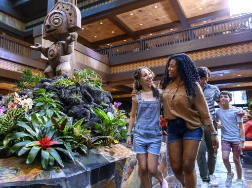 Family at Disney's Polynesian Village Resort