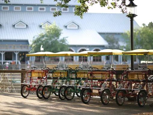 Surrey bikes, Disney’s Port Orleans Resort—Riverside