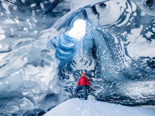 Ice-cave-exploration