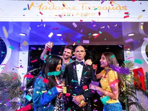 Guests with Taylor Swift at Madame Tussauds Orlando