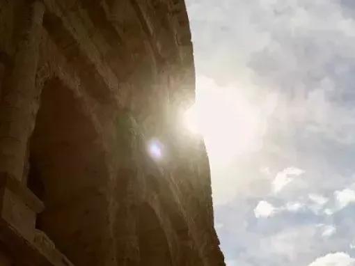 Side of the Colosseum