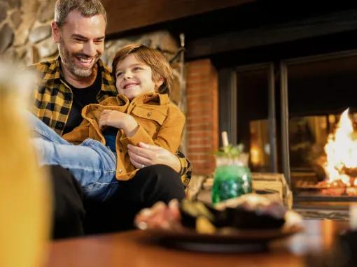 Guest in Lobby at Sequoia Lodge