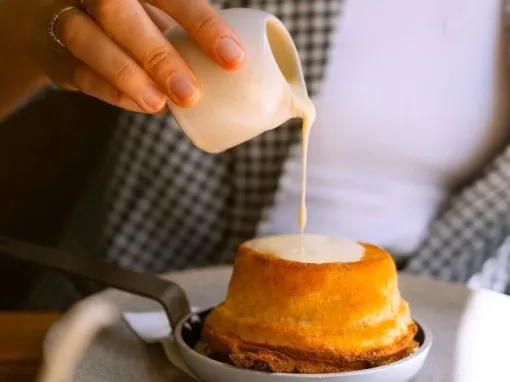 cream-poured-over-pie