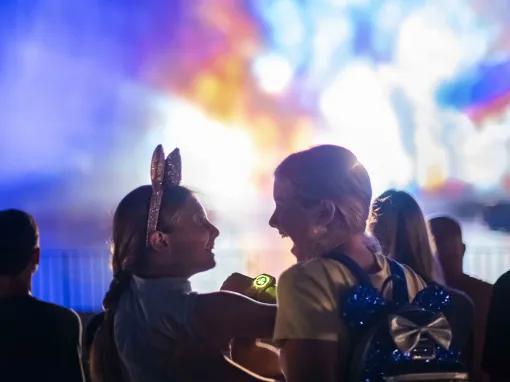 Guests at Fantasmic! in Disney's Hollywood Studios