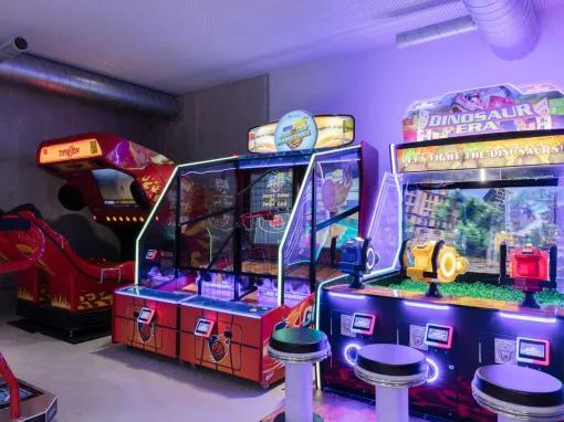 Arcade room at Ki Space Hotel & Spa near Disneyland Paris