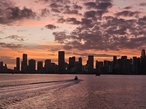 Sunset Cruise of Miami Skyline, Biscayne Bay & Celebrity Homes
