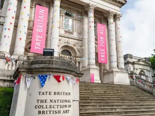 Outside the Tate Britain