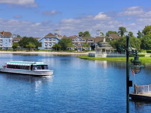 Boat at Lake at BoardWalk Inn