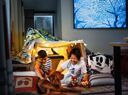 Kids in Cabin at Fort Wilderness