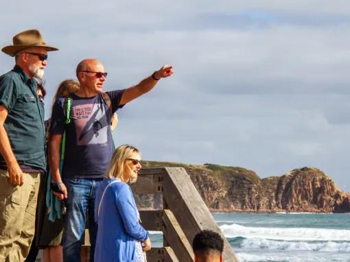People over looking the stunning ocean on the Phillip Island Express Tour