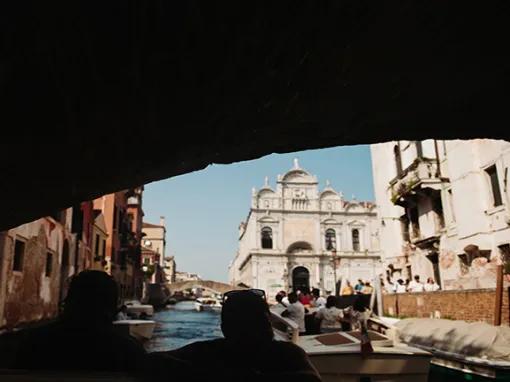 Under bridges in Venice