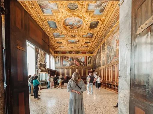 Entering the gallery