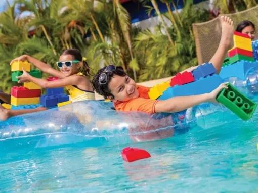 LEGOLAND Florida Water Park lazy river build a raft