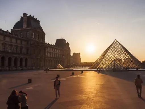 The Louvre at Sunset