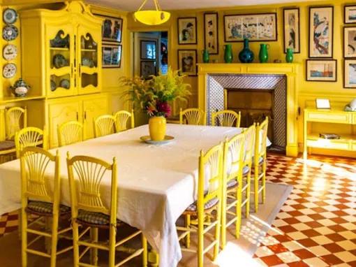 Yellow kitchen table