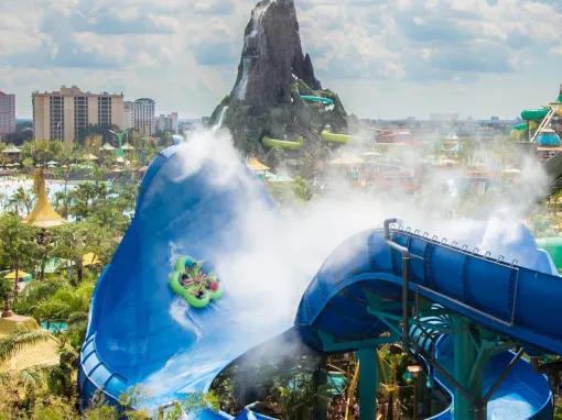 Honu of the Honu ika Moana waterslide at Universal Volcano Bay