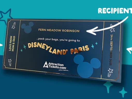 Souvenir Reveal Ticket from AttractionTickets.com