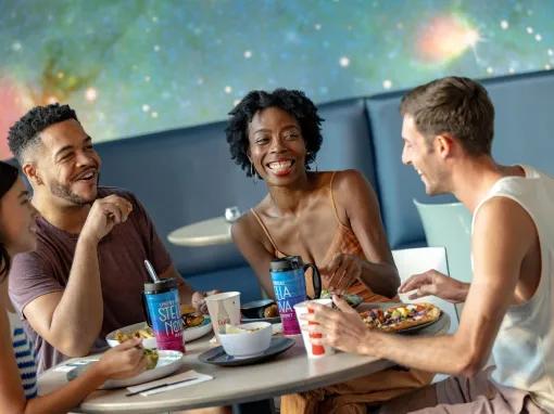 Guests eating at Universal Stella Nova Resort
