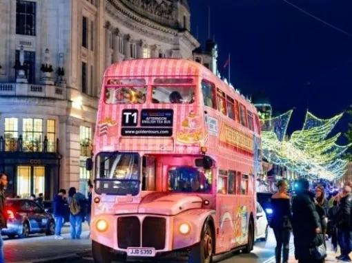 Singalong Christmas Lights with Festive Food & Drinks London Bus Tour