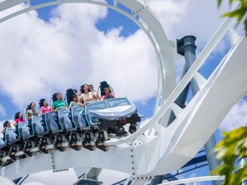 Penguin Trek rollercoaster at SeaWorld Orlando 