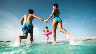 Family enjoying Clearwater Beach