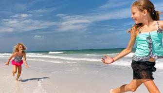 Kids playing on Clearwater Beach
