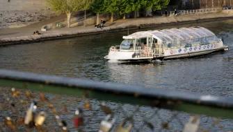 Batobus Hop-on Hop-off Sightseeing Cruise boat on the River Seine