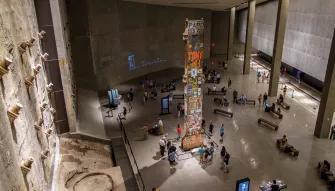 Slurry Wall at the 911 Memorial Museum in New York