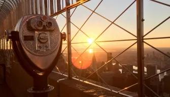 Experience sunrise from the top of the Empire State Building