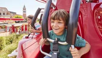 Kid's Tower Ride at Ferrari land