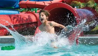 Boy on Twin Chasers at LEGOLAND Dubai Water Park