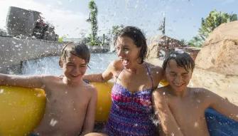 Family on Gangplank Falls at Disney's Typhoon Lagoon