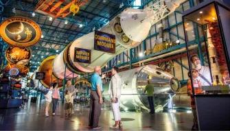 Apollo Saturn V Command and Service Module at Kennedy Space Center