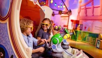 Girls enjoying Toy Story Mania at Disney's Hollywood Studios