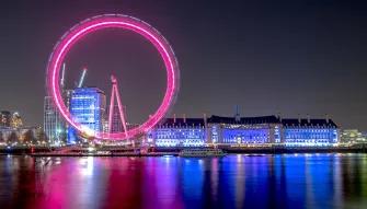 London Eye at night